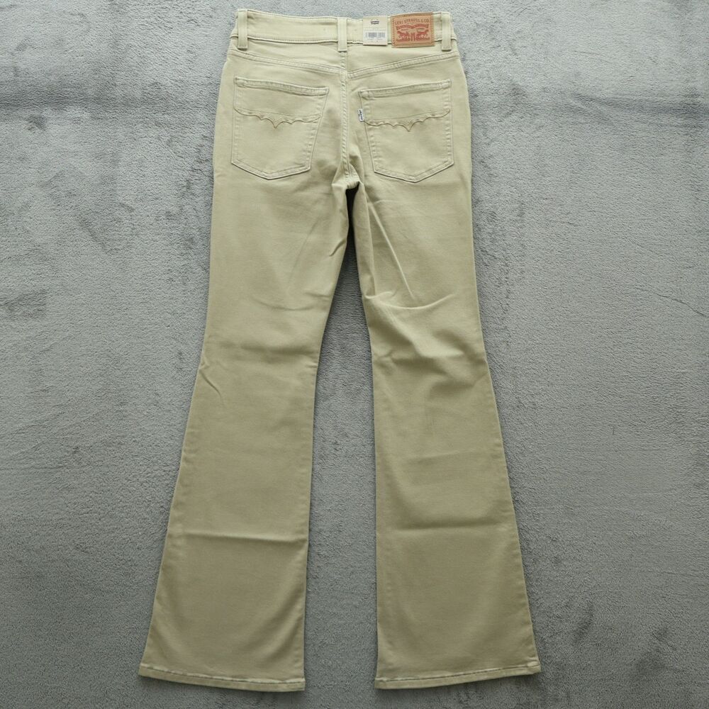 Levi's 726 Jeans Women's Size 29 Beige High-Rise Flare Denim 31.5" Inseam NWT